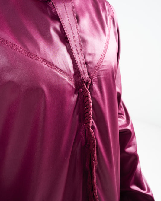 Burgundy Sheen Thobe