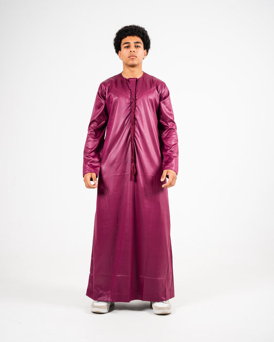 Burgundy Sheen Thobe